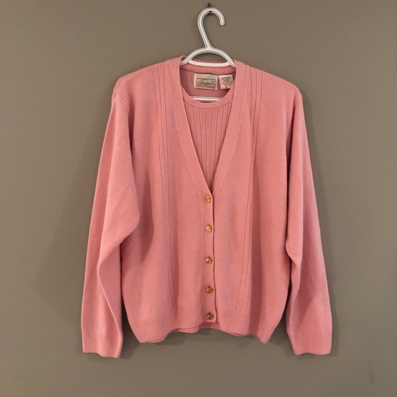 Vintage Cardi w Built in Top - Picture 2 of 6